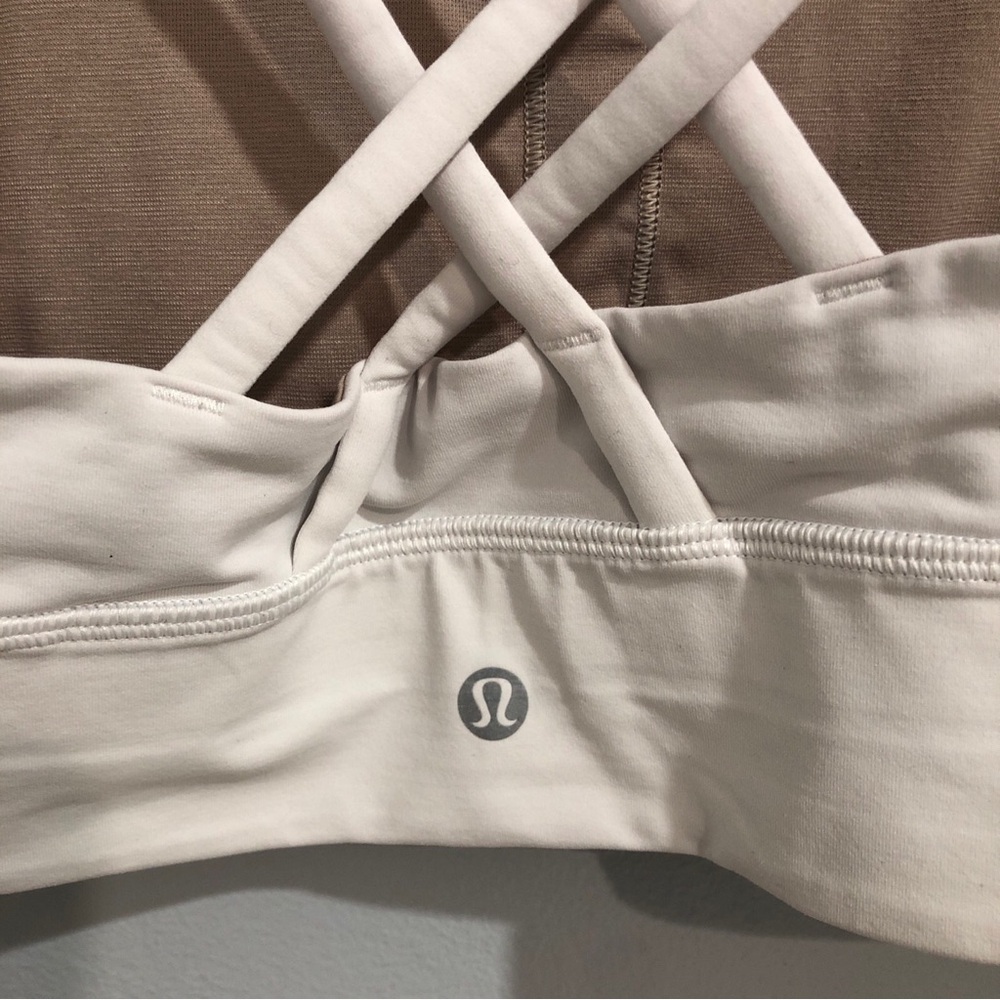 Lululemon Energy Longline Sports Bra White Women’s size 10 - Picture 3 of 4